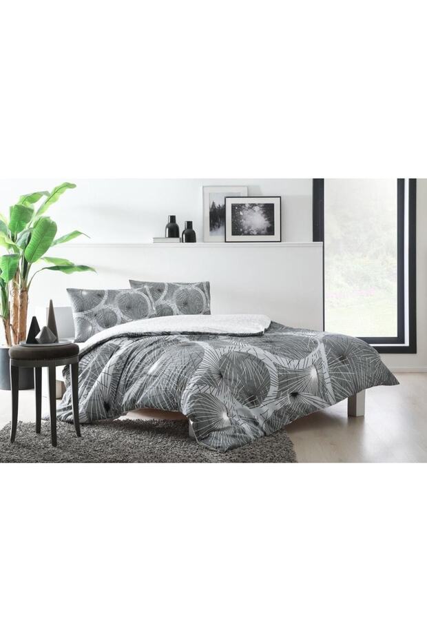 Double Ranforce Duvet Cover Set Sparkle Gray Emh