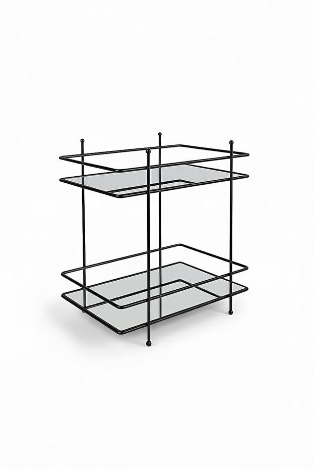 Mirror Makeup & Cosmetic Organizer Rectangular - Black - 4