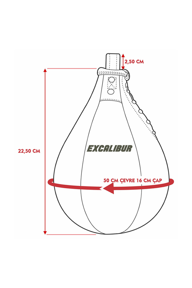 Punching Ball Set Height Adjustable Walnut - 5