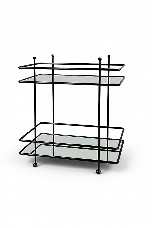 Mirror Makeup & Cosmetic Organizer Rectangular - Black - 2