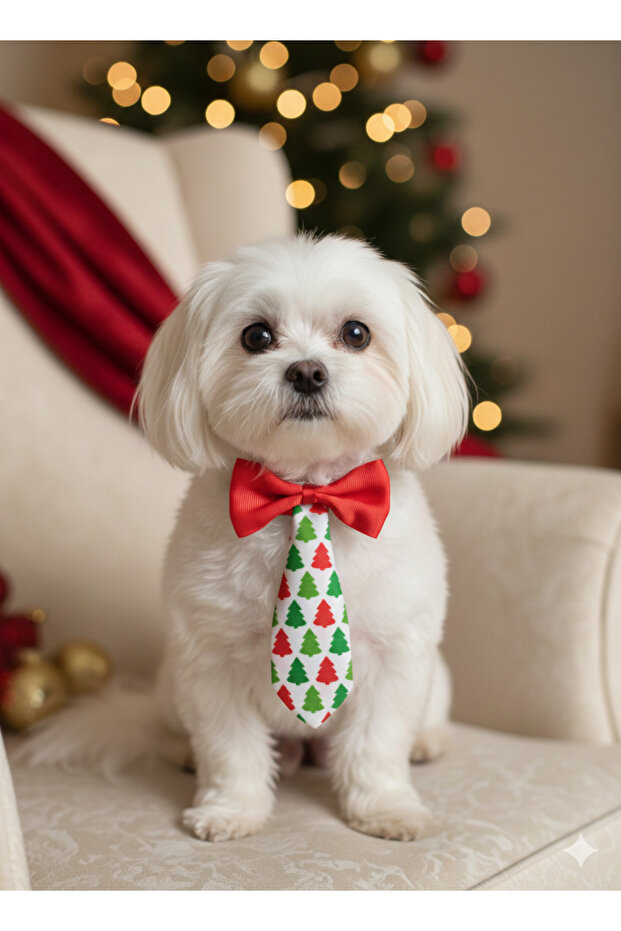 Cat Dog Christmas New Year Bow Tie Necktie