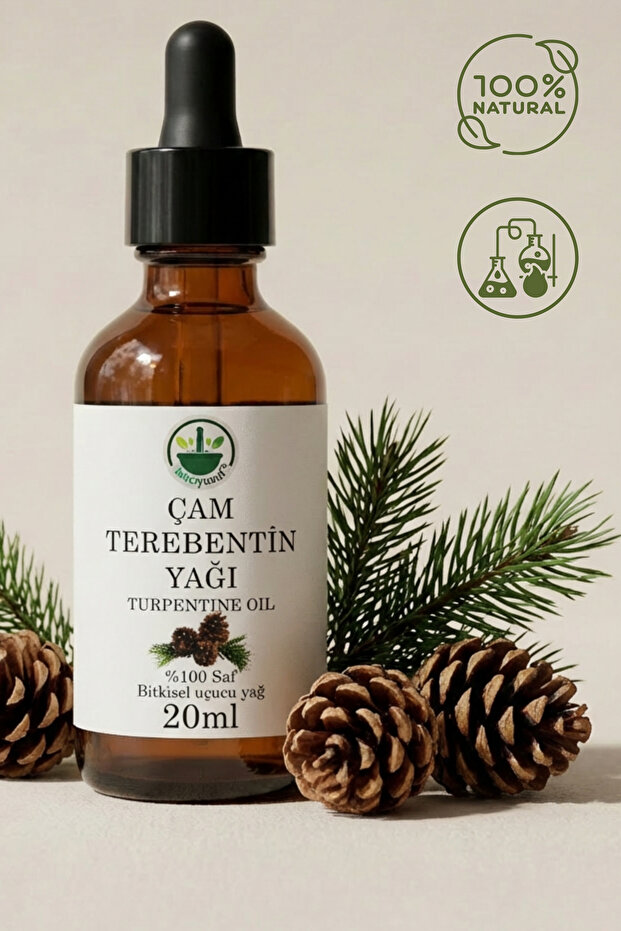 Pine Turpentine Essential Oil (Turpentine Essential Oil – Pine Turpentine) 100% Pure Natural 20 ml