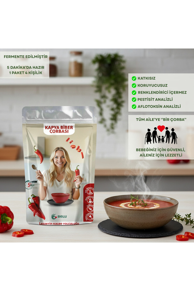 Sebzeli Çorba Seti 1 Paket (4 Porsiyon) Pestisitsiz - Bebek, Çocuk ve Yetişkin Beslenmesine Uygun - 3