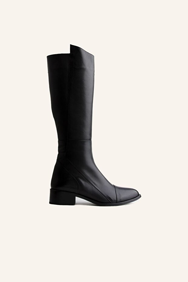 Siyah Deri Çizme - 1