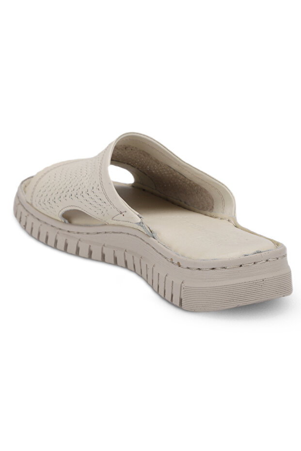 SOFIA-G Kadın Deri Terlik Ekru - 3