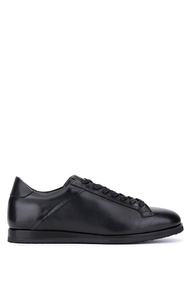 Men's Genuine Leather Black Leather Casual Shoes
