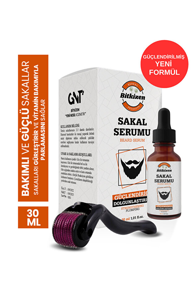 Sakal Serumu 30ml + Dermaroller Set - 1
