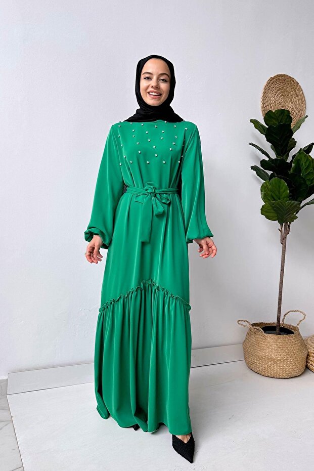 Bright Stone Dress - Green