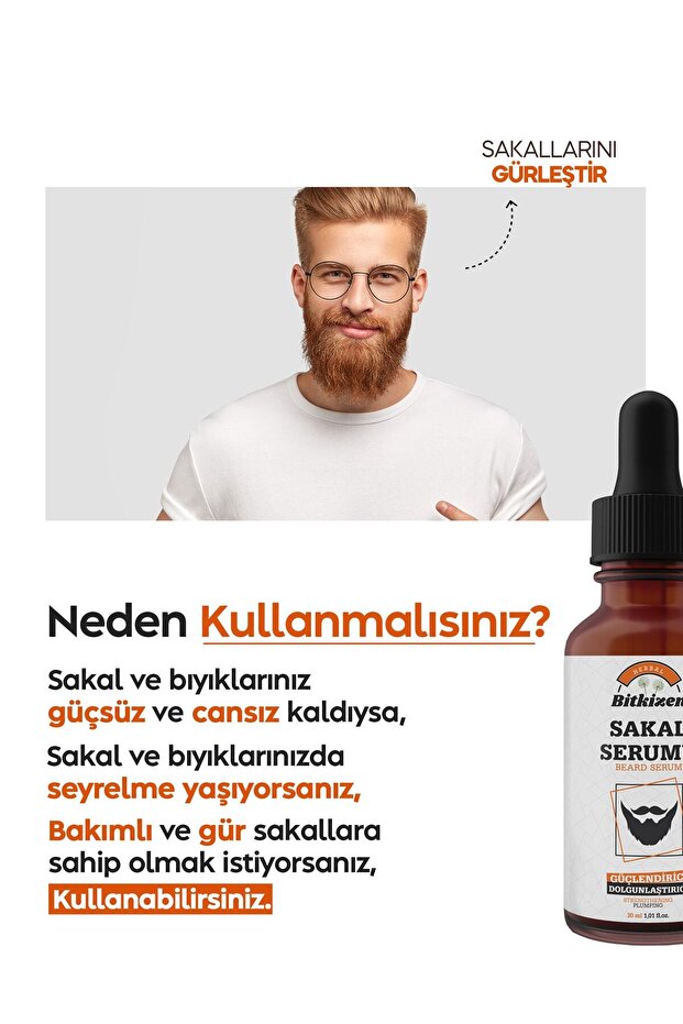 Sakal Serumu 30ml + Dermaroller Set - 5