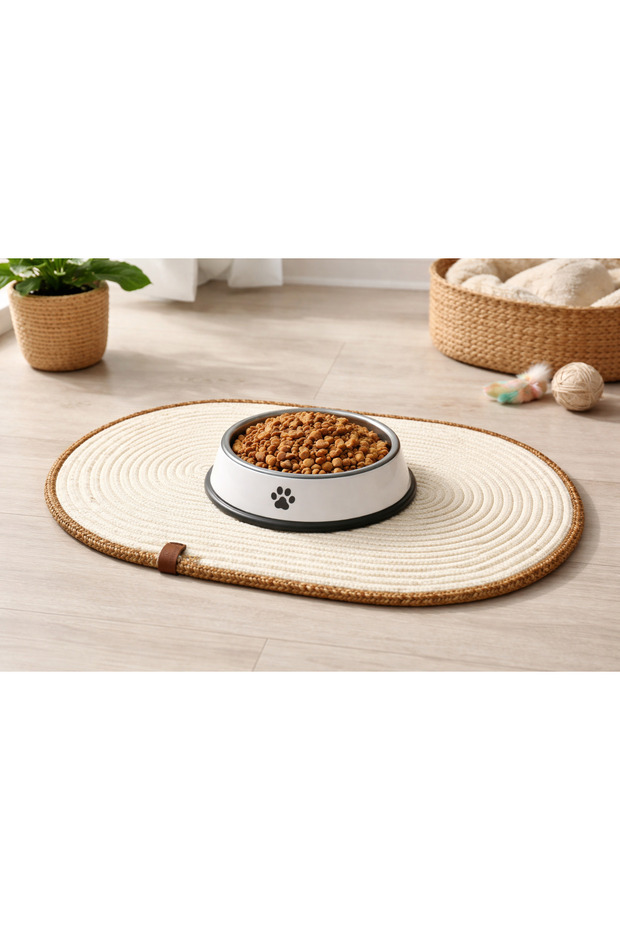 Handcrafted Cat Dog Hamster Guinea Pig Rabbit Feeding Mat Food Pad Multi-Purpose Mat