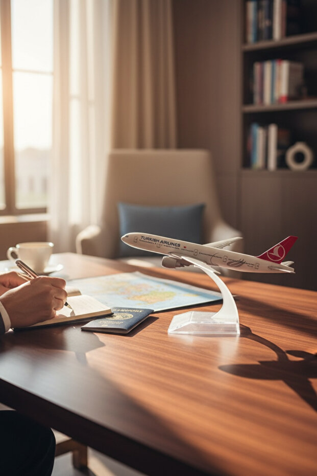 Boeing 777 - 300 THY Metal Model Uçak (1/250) - 5