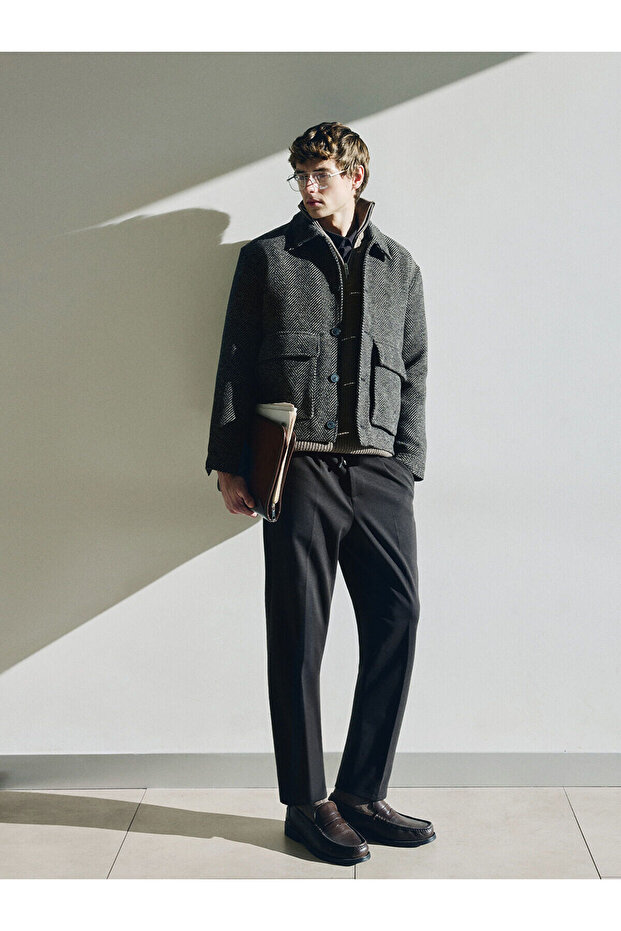 Lcw Vision Standard Fit Men's Cashmere Coat