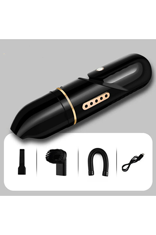 مكنسة كهربائية محمولة للسيارة تشحن لاسلكيا بواسطة منفذ USB