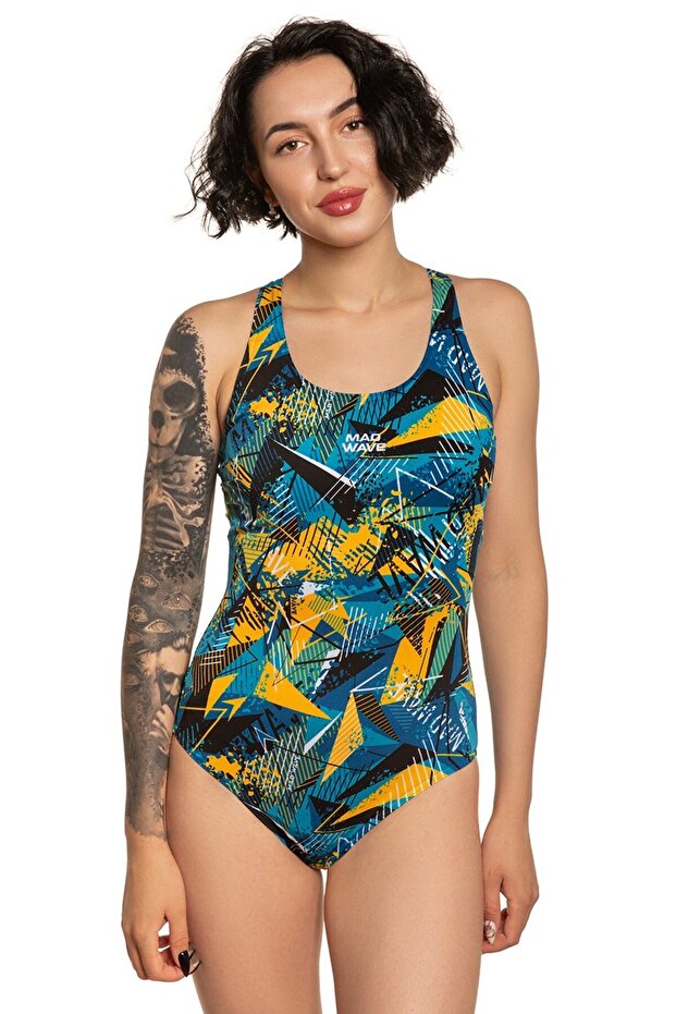 Kadın Mayosu Wave H2, Yeşil - 2