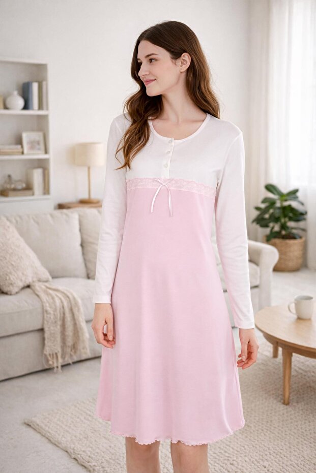 59504 Pembe Gecelik - 1