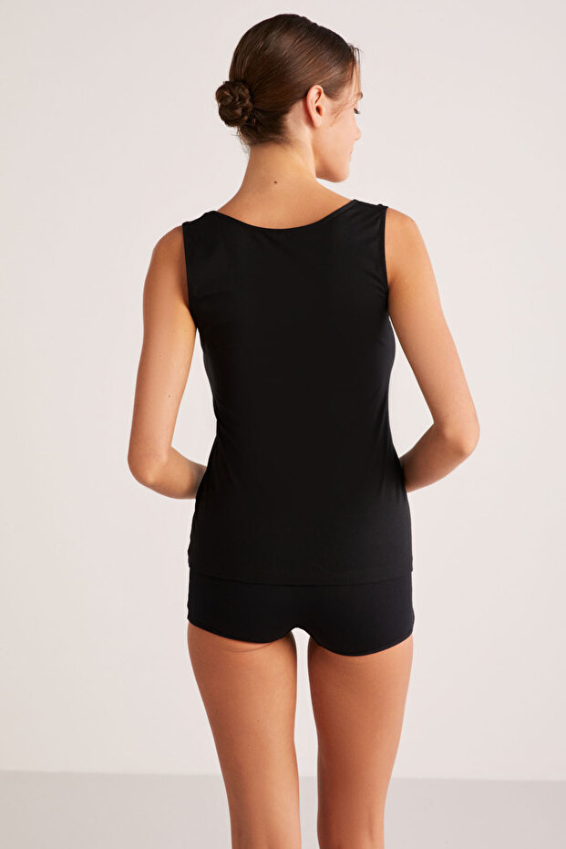 Basic Singlet Pamuklu Kalın Askılı Atlet - 3
