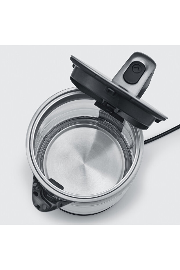WK-3420 Cam Hazneli Su Isıtıcısı Kettle 1.7 L Gri - 3