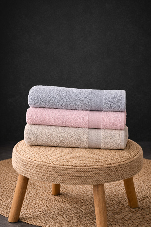 3 részes fürdőlepedő készlet 70×140 cm Puha és nedvszívó, mindennapi használatra alkalmas - 2