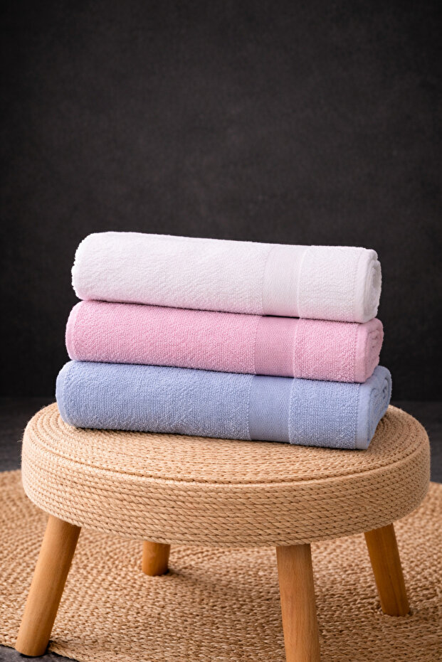 3 részes fürdőlepedő készlet 70×140 cm Puha és nedvszívó, mindennapi használatra alkalmas - 1