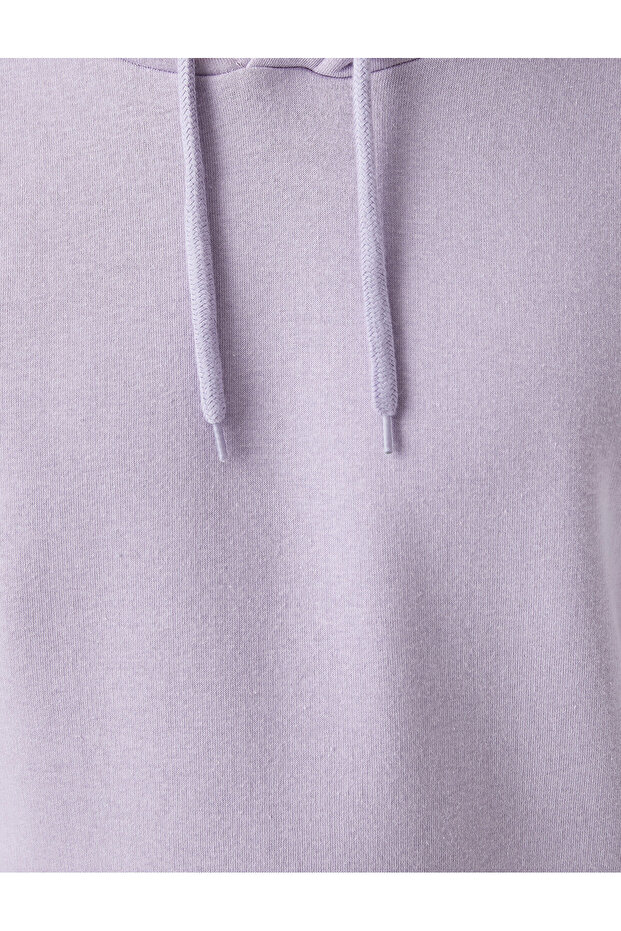 Basic Sweatshirt Kapüşonlu - 6