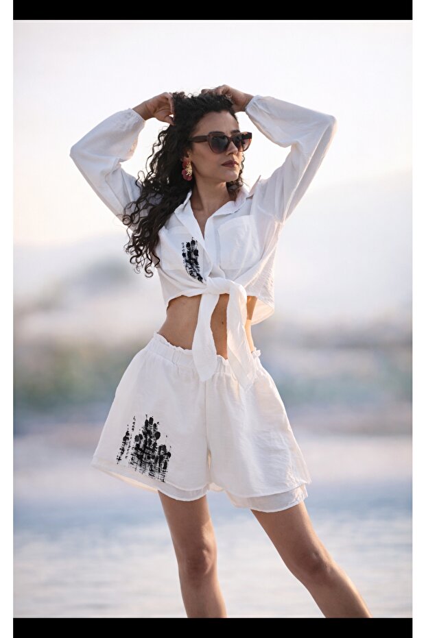 Keten şortlu takım - 1