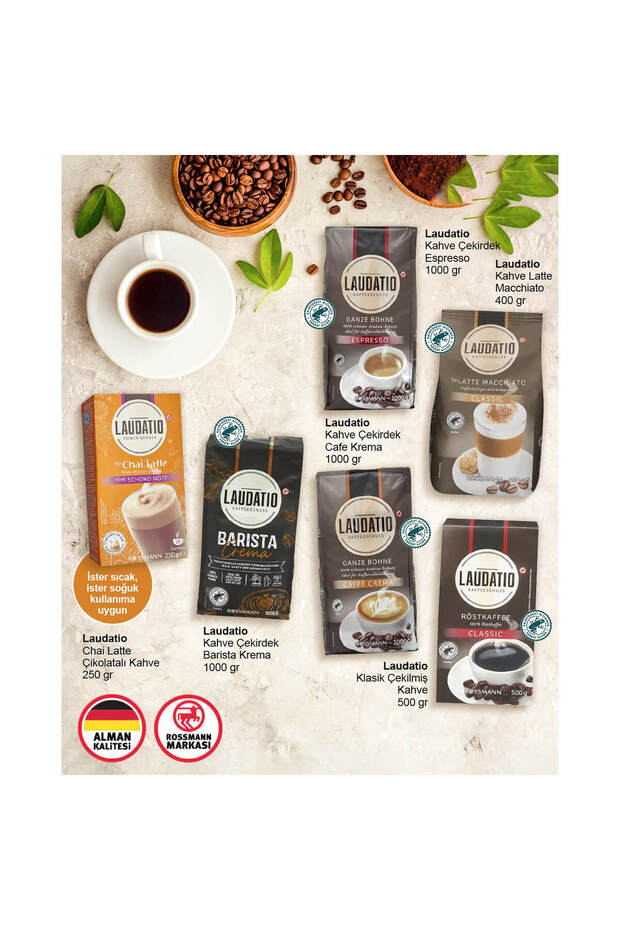 Bütün Kahve Çekirdeği Cafe Crema 1000 Gr - 3