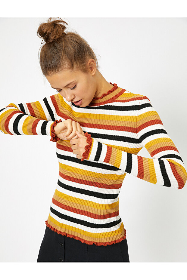 Strickpullover - Streifendesign - 2