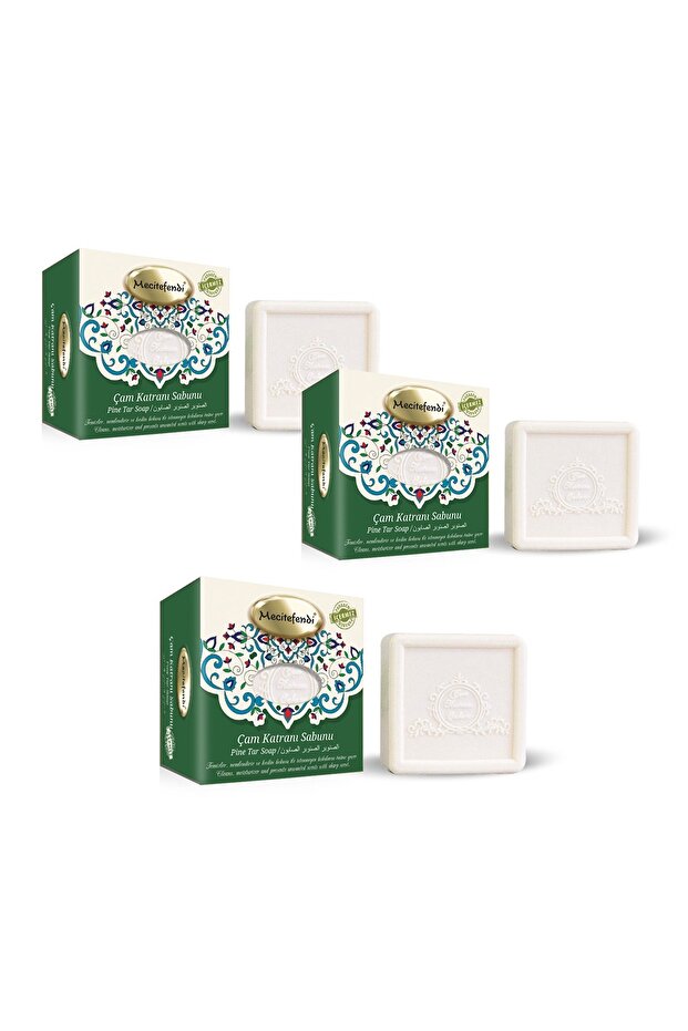 Pine Tar Soap 150 gr 3 Pcs - 1