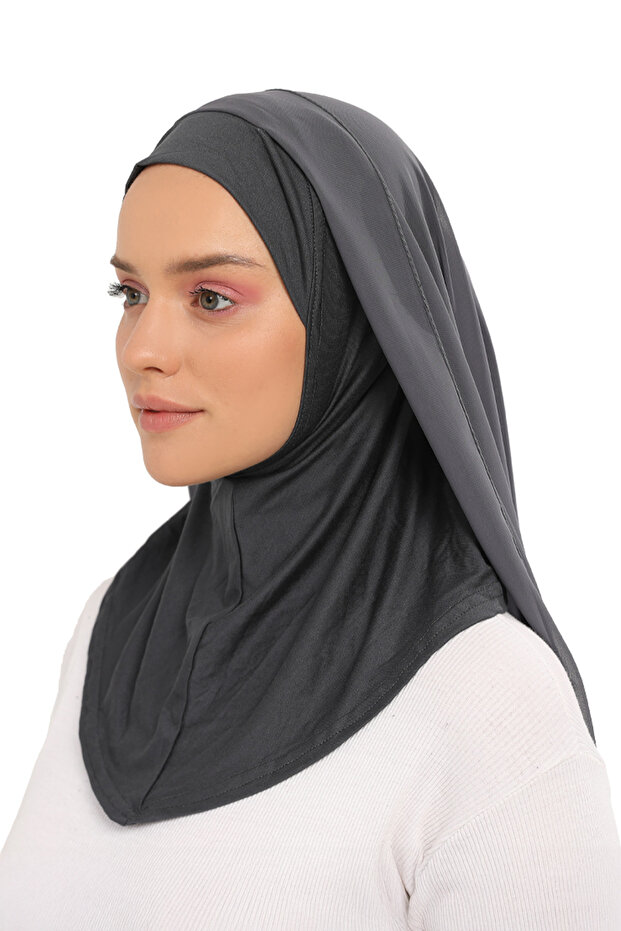 Ready Luxury Practical Hijab Chiffon Shawl Smoked