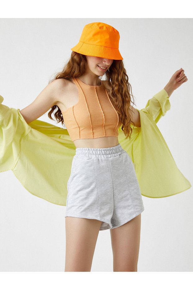 Cotton Shorts with Elastic Waist