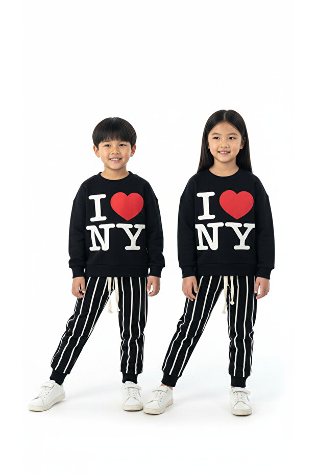 Love Ny Striped Tracksuit Set