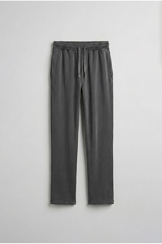 Men's Washable Baggy Fit Slim Tracksuit Black