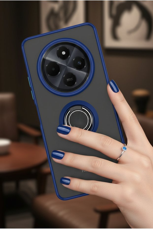 Ring Case with Camera Protection for Realme C75 4g - Stain Resistant Matte and Durable Construction