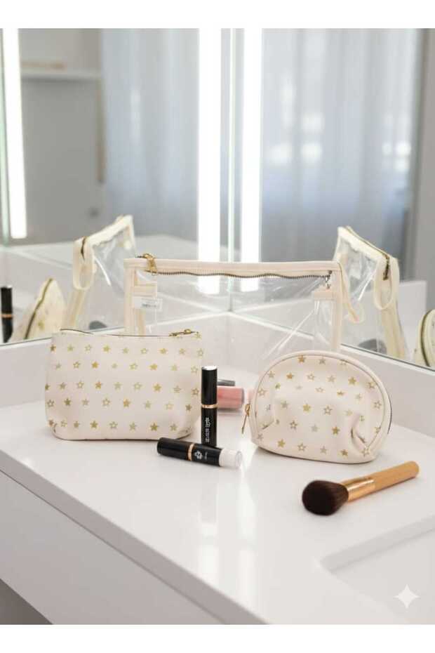 Baskılı 3'lü Set Çanta - 2