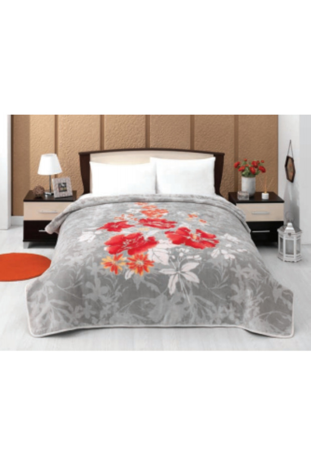 غطاء سرير مزدوج ناعم من القطيفة - 1