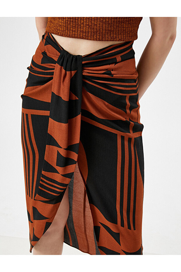 Slit Skirt Patterned - 5