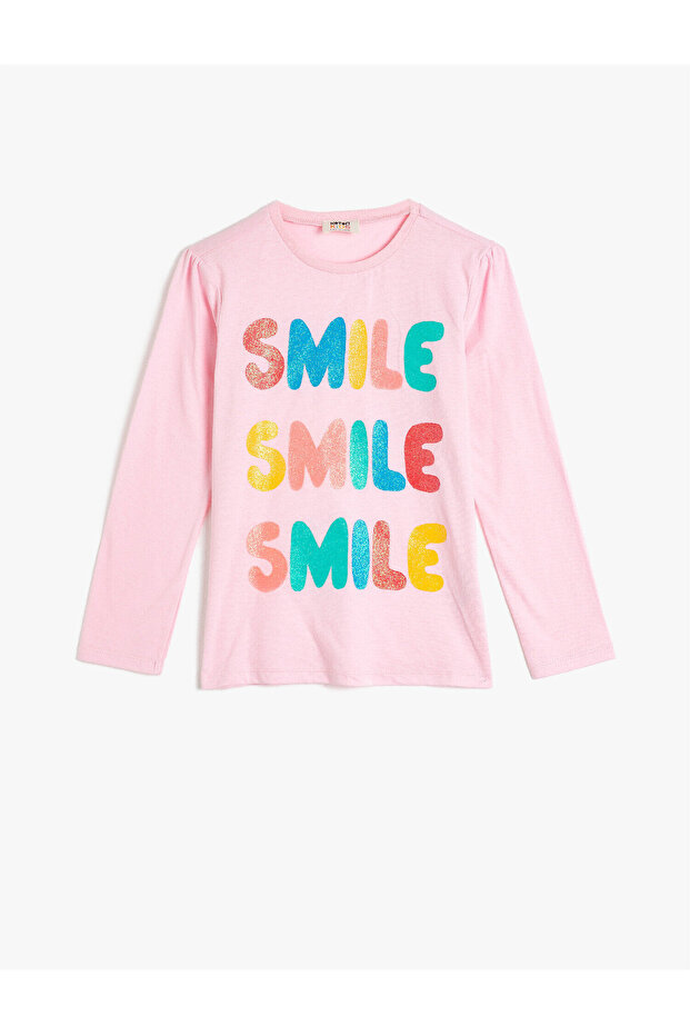 Girl's Pink Printed T-Shirt