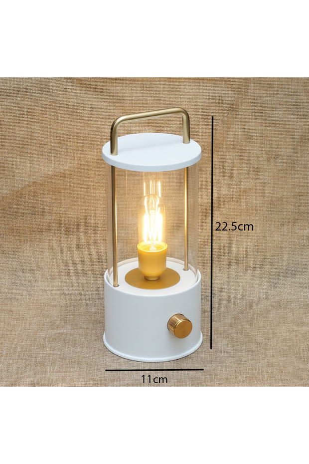 فانوس إضاءة دافئة ابيض - 1