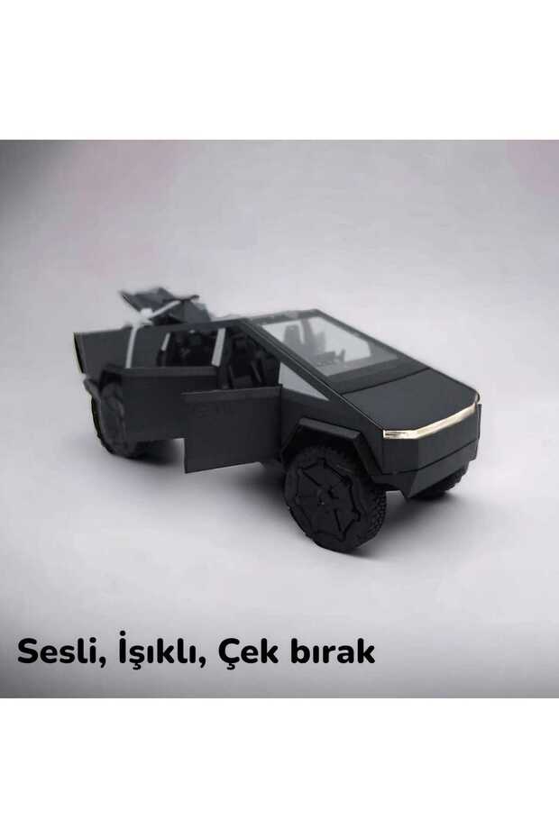 CHE ZHI Tesla Cybertruck 1:24 Scale Model Car with Sound, Lights, Pull and Drop