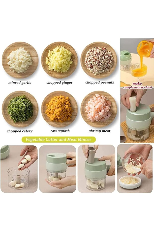 مفرمة خضروات كهربائية قابلة لإعادة الشحن من دينكس DX2018 - 3