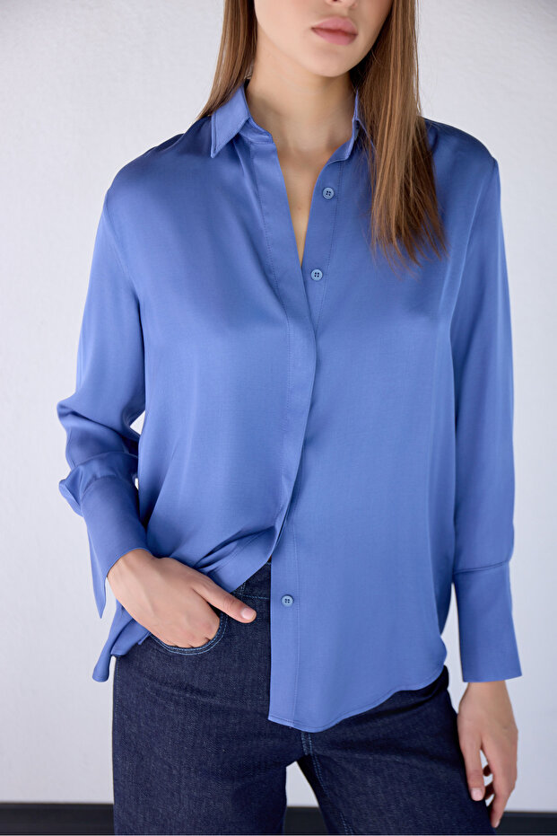 Rayon Dökümlü Gömlek - 3