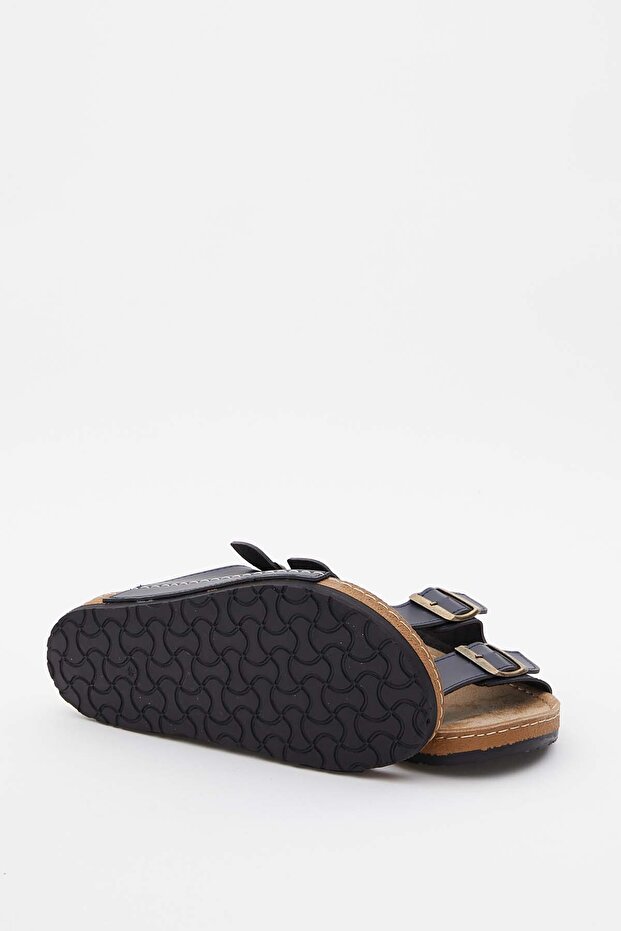 Men's Double Buckle House Slippers – Stylish Design with Adjustable and Comfortable Fit - 5