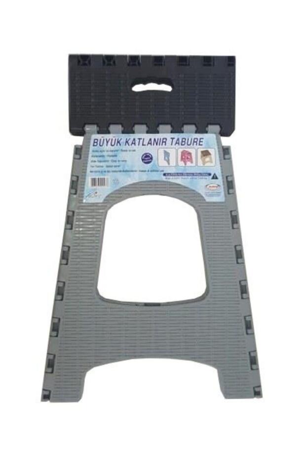 Katlanabilir Plastik Tabure Gri - 4