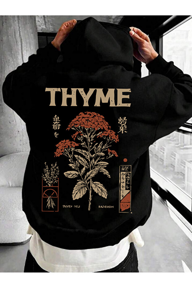 Oversized Sweatshirt Hoodie Unisex Thyme (Thyme)