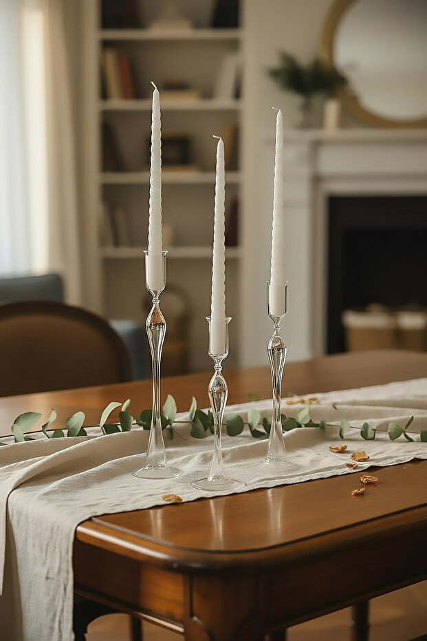 CAM ÜÇLÜ ŞAMDAN - LİLYUM MODEL - 2