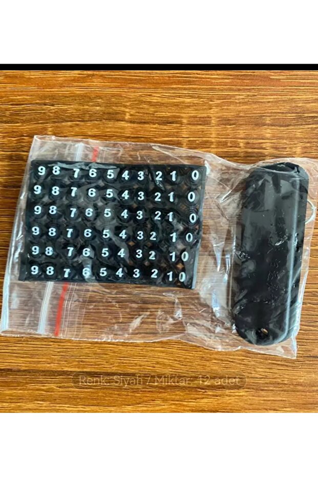 Araba anahtarlık numaratör (cep no numaratörü) - 4