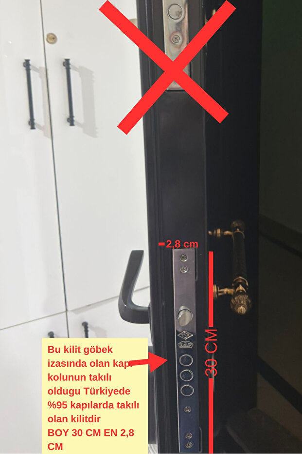 Çelik Kapı kilidi (barelsiz) Monoblok - 2