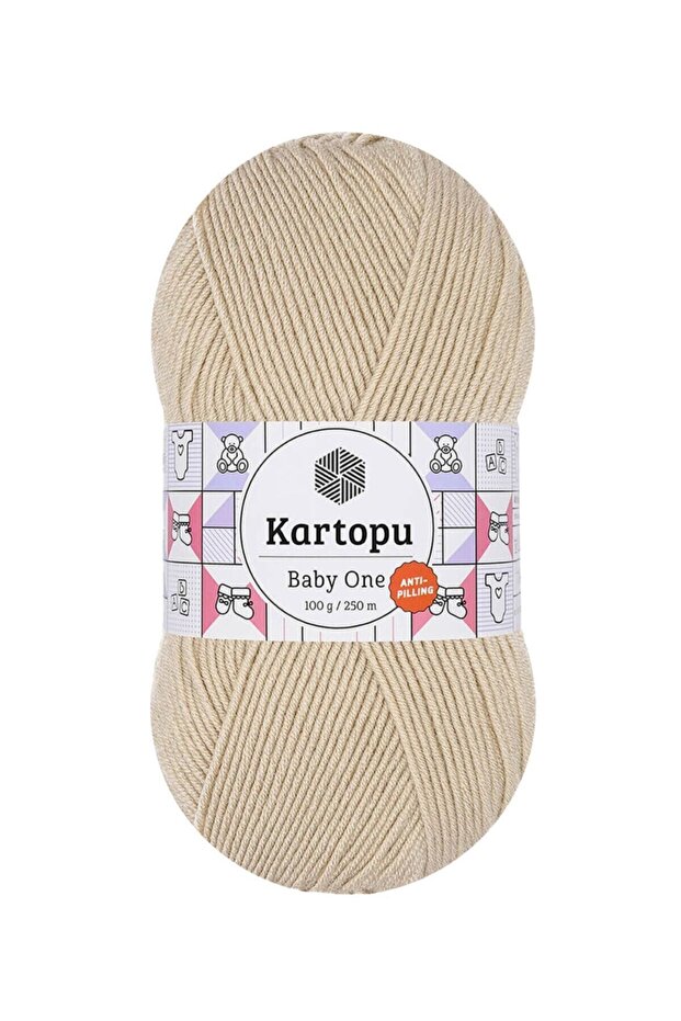 Baby One K855 (Beige) Anti-Pilling Hand Knitting Yarn/Wool 1 Piece