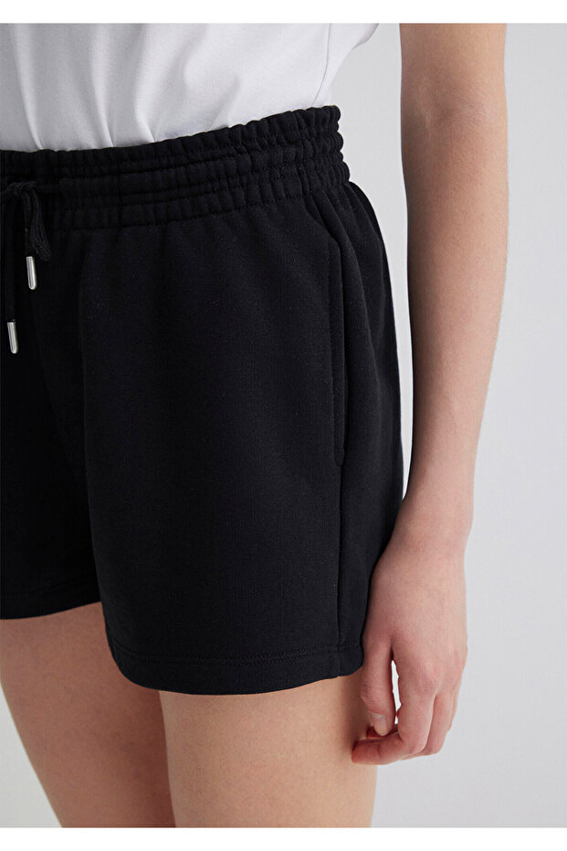 Siyah Basic Şort 1410152-900 - 5