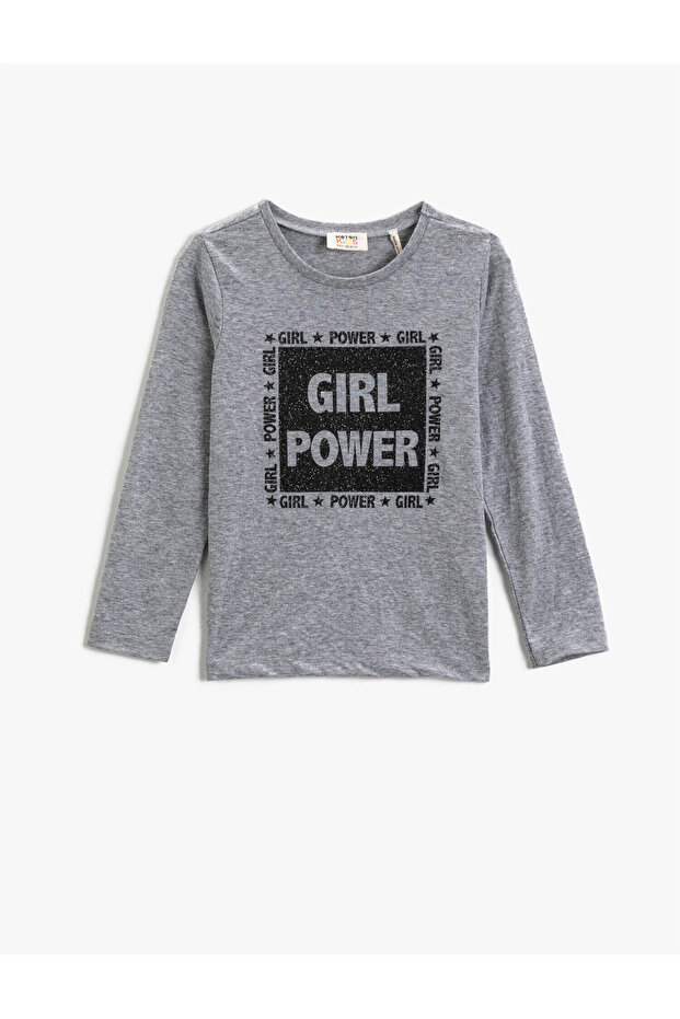 Girl's Gray T-shirt Gray